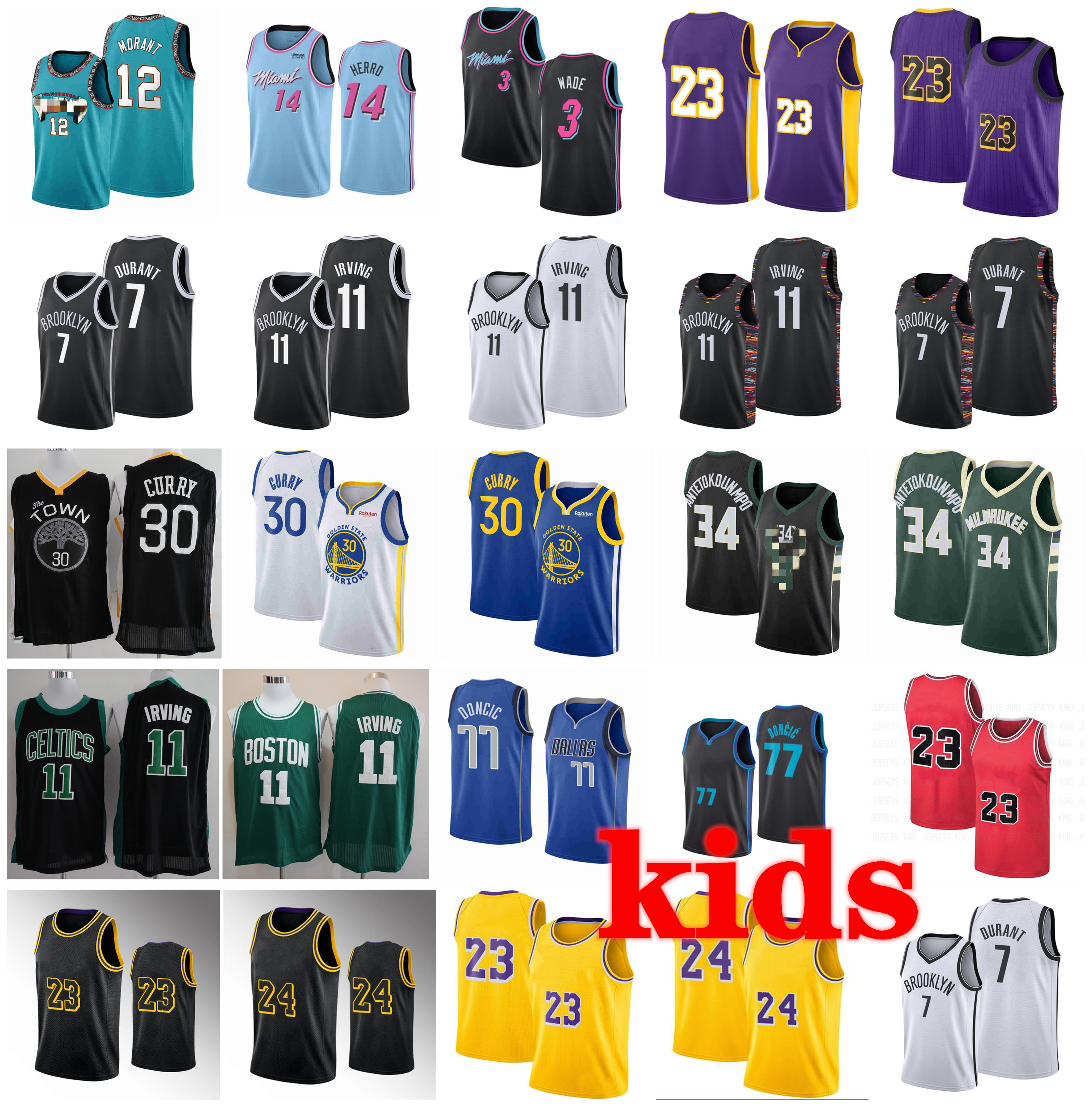 Kid Youth Kevin Durant 7 Irving 11 Los 23 Angeles Basketball Jersey Stephen Curry 30 Giannis Antetokounmpo Doncic Embiid 21 Ja Morant 12 Wade 14 Tyler Herro Jerseys, As photo
Kid Youth Kevin Durant 7 Irving 11 Los 23 Angeles Basketball Jersey Stephen Curry 30 Giannis Antetokounmpo Doncic Embiid 21 Ja Morant 12 Wade 14 Tyler Herro Jerseys, As photo