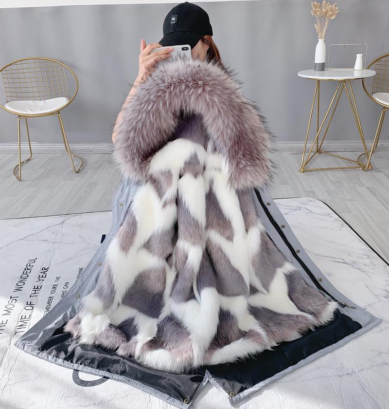 Women' Fur & Faux Coat Long Patka Winter Jacket Women Detachable Imitation Liner Parkas Mujer 2021 J3612, Blue white black
Women' Fur & Faux Coat Long Patka Winter Jacket Women Detachable Imitation Liner Parkas Mujer 2021 J3612, Blue white black