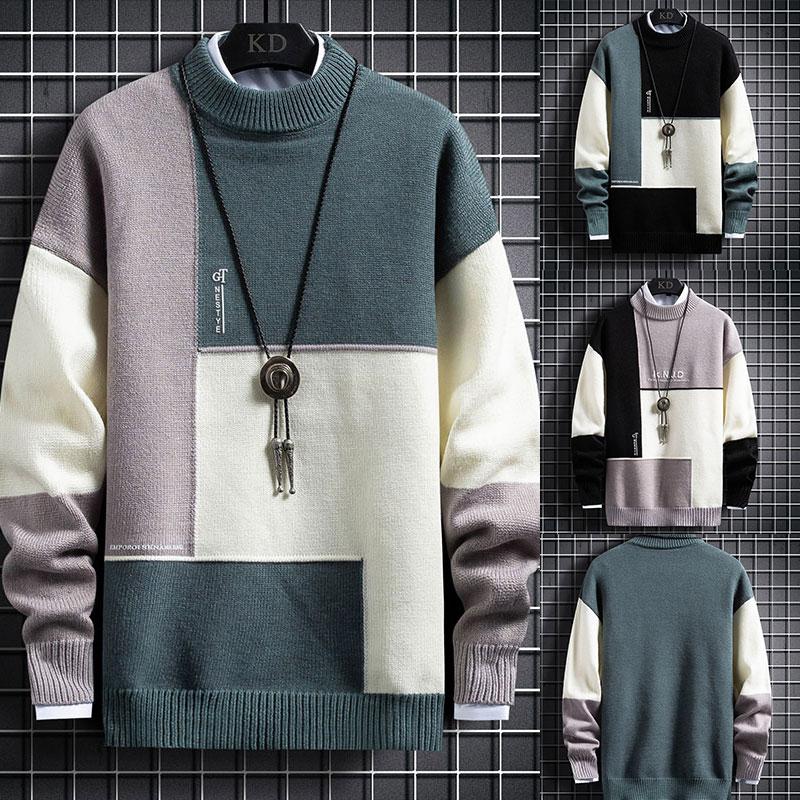 Men's Sweaters Autumn Winter Cashmere Warm Sweater Men Turtleneck Mens Pullover Patchwork Slim Fit Tops Knitted Christmas Jumper, White;black
Men's Sweaters Autumn Winter Cashmere Warm Sweater Men Turtleneck Mens Pullover Patchwork Slim Fit Tops Knitted Christmas Jumper, White;black