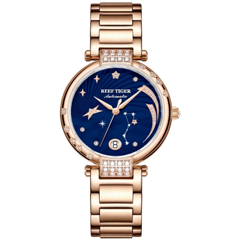 Wristwatches Reef Tiger RGA1592 Women Luxury Dress Sapphire Mirror Lady Business Automatic Meachanical Wrist Watches With Austria Crystal, P6
Wristwatches Reef Tiger RGA1592 Women Luxury Dress Sapphire Mirror Lady Business Automatic Meachanical Wrist Watches With Austria Crystal, P6