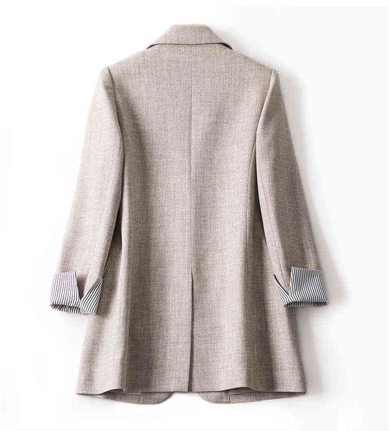 Bella Women Blazer Elegant Business Suits Spring Autumn Office Lady Outerwear Female Casual Blazers Jackets 211122
