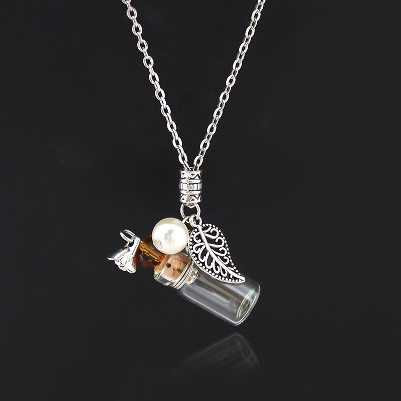 Pendant Necklaces 2PCS 22x11/40x12MM Glass Bottle Necklace Essential Oil Perfume Gifts
Pendant Necklaces 2PCS 22x11/40x12MM Glass Bottle Necklace Essential Oil Perfume Gifts