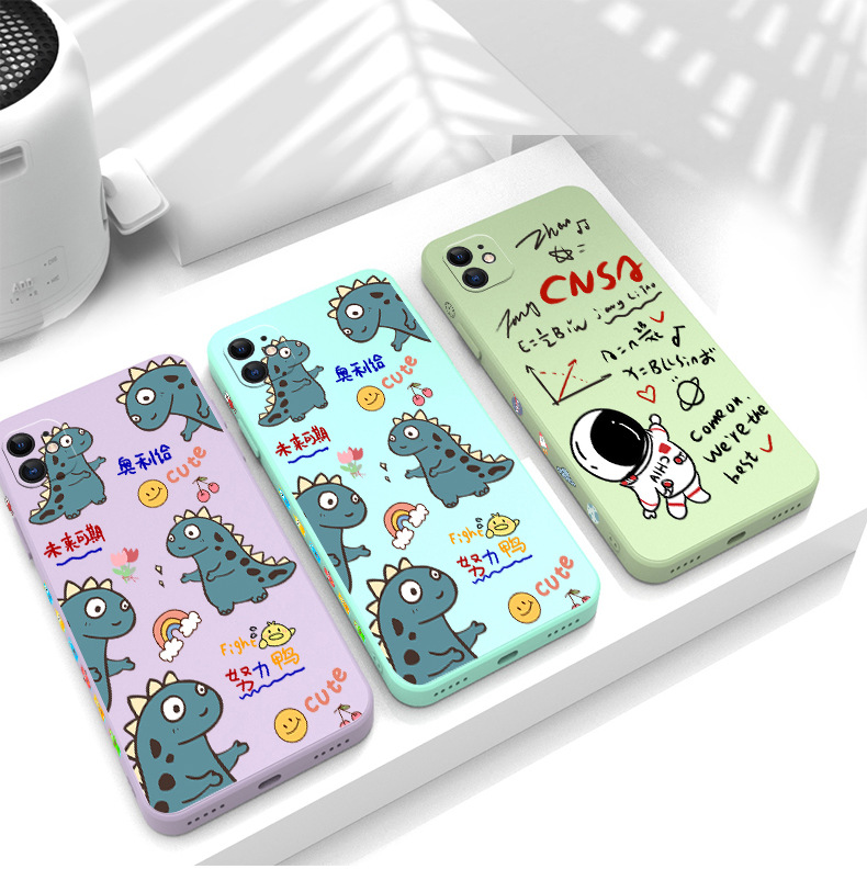 Silicone Cell Phone Cases Liquid Anti-fall Shell Cute Pattern Design Creativity Back Cover For iPhone 12 mini 11 Pro XS MAX X XR 7 8 PLUS SE
Silicone Cell Phone Cases Liquid Anti-fall Shell Cute Pattern Design Creativity Back Cover For iPhone 12 mini 11 Pro XS MAX X XR 7 8 PLUS SE