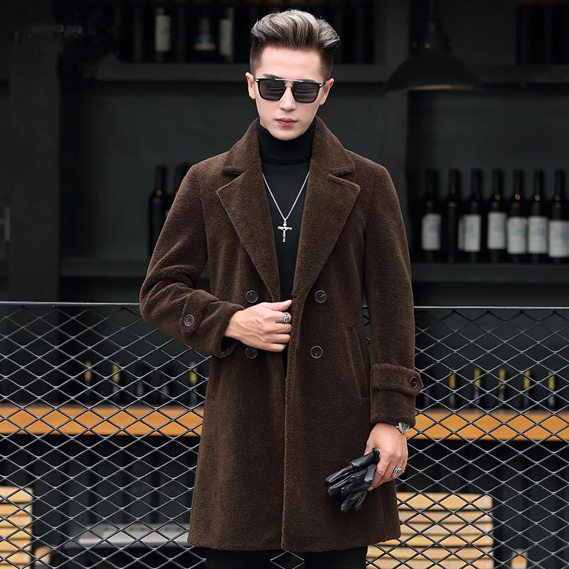 Men's Trench Coats Cashmere Granular Coat Men Winter Fashion Long Lapel Overcoat Sheepskin High Quality, As photo
Men's Trench Coats Cashmere Granular Coat Men Winter Fashion Long Lapel Overcoat Sheepskin High Quality, As photo