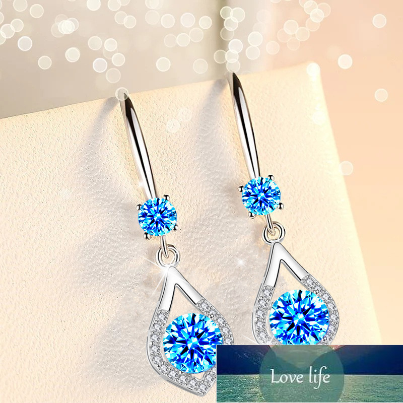 925 Sterling Silver Long Earrings Blue Crystal Earring For Women Female Silver Jewelry New Oorbellen Factory price expert design Quality Latest Style Original
925 Sterling Silver Long Earrings Blue Crystal Earring For Women Female Silver Jewelry New Oorbellen Factory price expert design Quality Latest Style Original