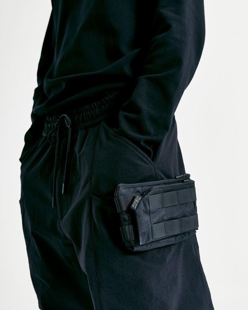 Nosucism Drawstring Pants Side Molle Water Repellent Techwear Ninjawear Streetwear Men's