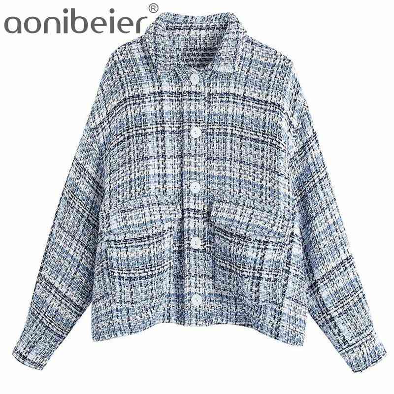 Textured Checked Jacket Spring Autumn Single Breasted Drop Shoulder Long Sleeve Women Casual Plaid Coats Female Tops 210604, Shorts
Textured Checked Jacket Spring Autumn Single Breasted Drop Shoulder Long Sleeve Women Casual Plaid Coats Female Tops 210604, Shorts