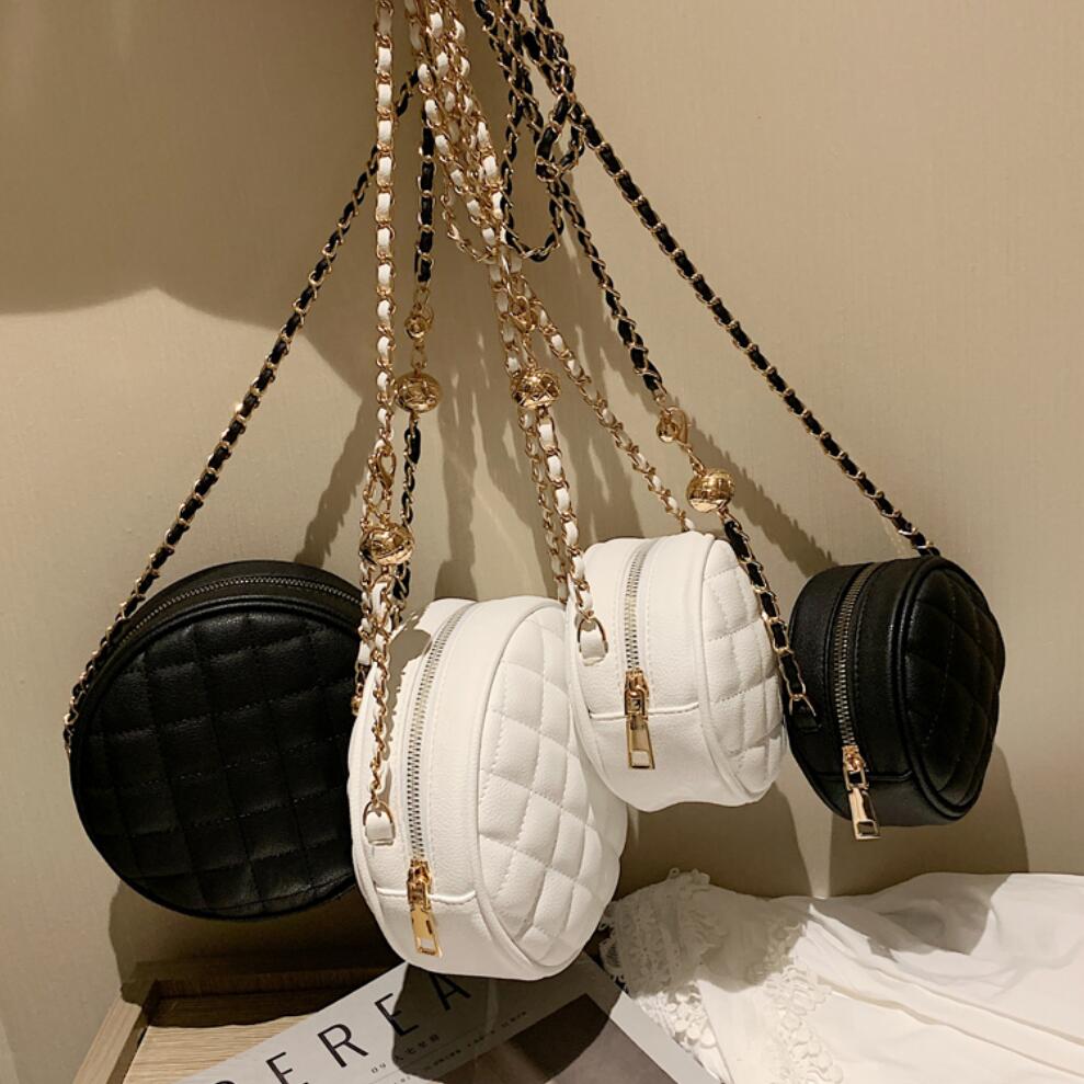 Mini Lattice Round Crossbody bag 2021 Fashion New High quality PU Leather Womens Designer Handbag Chain Shoulder Messenger Bag
Mini Lattice Round Crossbody bag 2021 Fashion New High quality PU Leather Womens Designer Handbag Chain Shoulder Messenger Bag