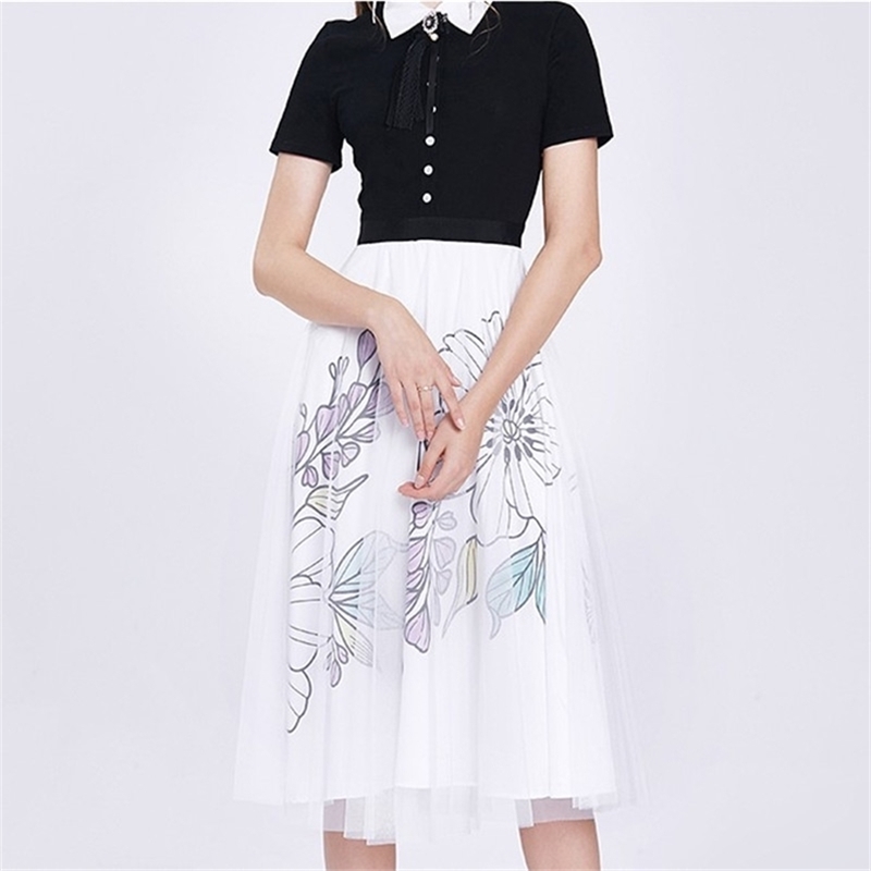 High Quality Runway Long Dresses Vintage Fashion Designer Womens Short Sleeve Slim Retro Printed Ball Gown Maxi Dress 210603, Picture color
High Quality Runway Long Dresses Vintage Fashion Designer Womens Short Sleeve Slim Retro Printed Ball Gown Maxi Dress 210603, Picture color