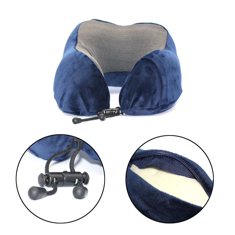 U Shaped Memory Foam Neck Pillows Soft Travel Pillow Neck Cervical Airplan 30*28*14CM Healthcare Bedding