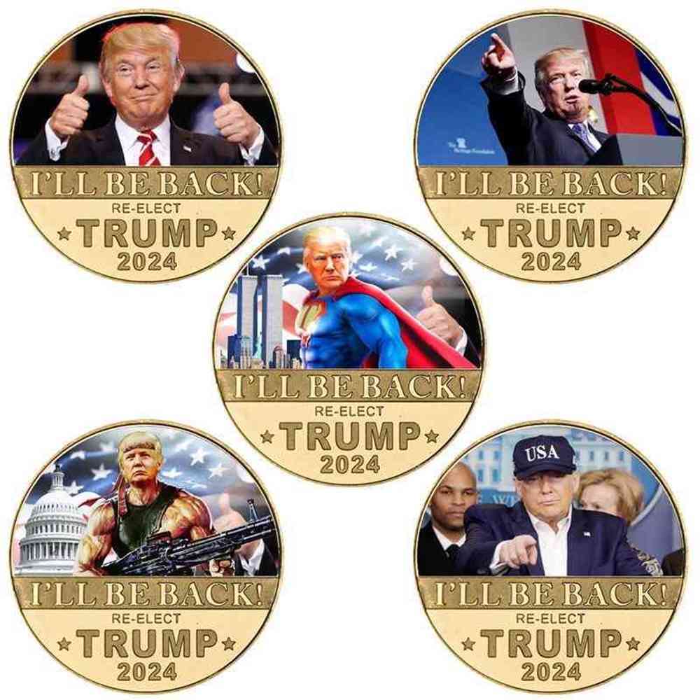 Donald Trump Commemorative Coin American Former President Trump Returned From 2024 Kings To Commemorate The Combination Of Coins 5 Styles G5765QS
Donald Trump Commemorative Coin American Former President Trump Returned From 2024 Kings To Commemorate The Combination Of Coins 5 Styles G5765QS