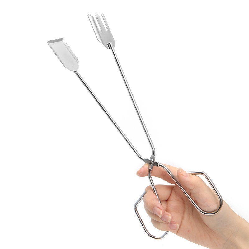 Shape Cooking pan Grilled food Clip Bbq Tool Tang Outdoor Cooking Gadget