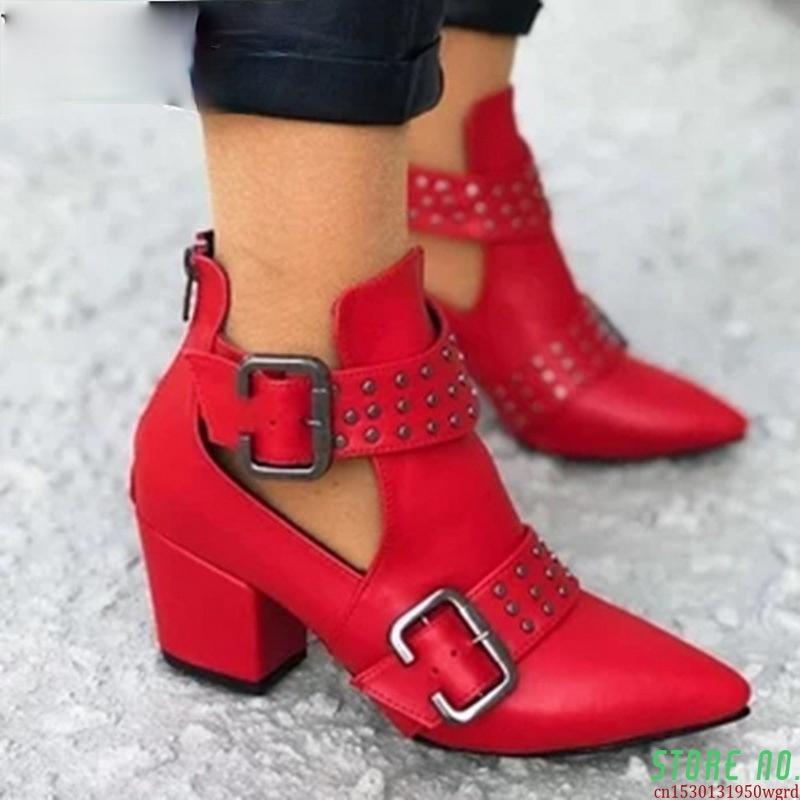 Boots Women's Short Cutout Chunky Block Stacked Heels Shoes Ankle Booties Female Ladies Autumn Plus Size 43, Black
Boots Women's Short Cutout Chunky Block Stacked Heels Shoes Ankle Booties Female Ladies Autumn Plus Size 43, Black