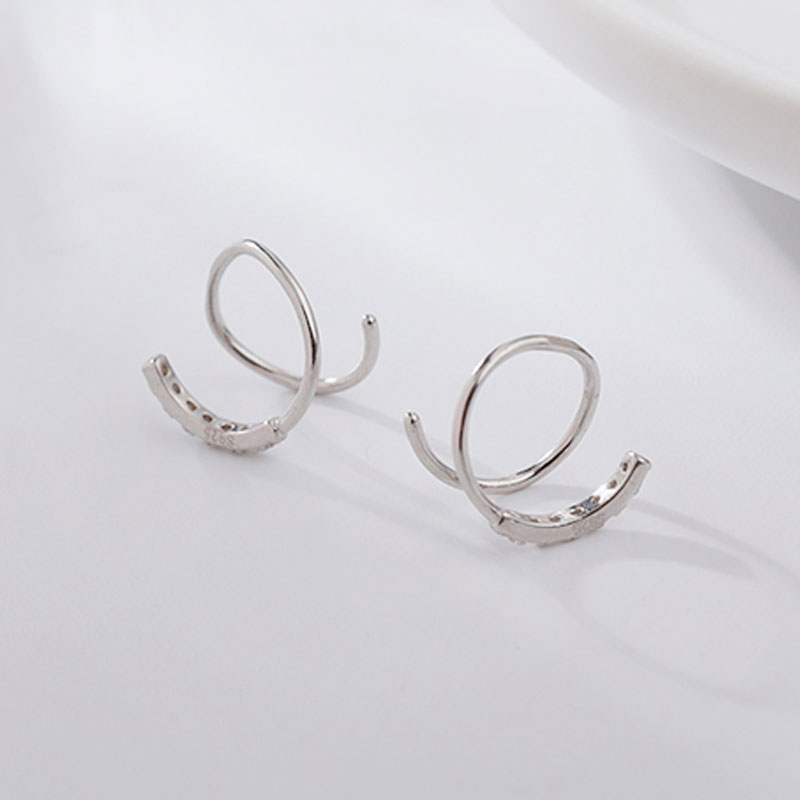 100 Real 925 Sterling Silver Spiral Stud Earrings for Women Korea Rose Gold Geometric Ear Jewelry Christmas Gifts YME592
