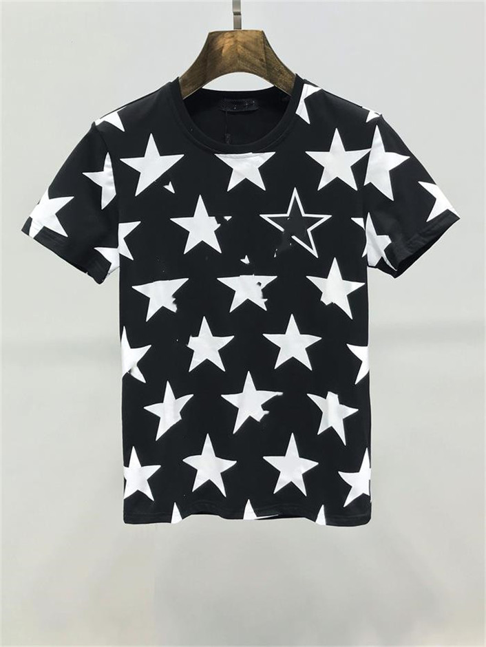 Fashion summer men's T-shirt cotton shirt printed round neck short sleeve top slender breathable street hip-hop clothing men T-SHI AD21, White;black
Fashion summer men's T-shirt cotton shirt printed round neck short sleeve top slender breathable street hip-hop clothing men T-SHI AD21, White;black