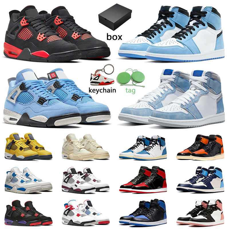 With Box 4s Basketball Shoes University Blue Red Thunder White Oreo Men Women 1s Bordeaux Patent Bred Obsidian Mens Trainer, # 35
With Box 4s Basketball Shoes University Blue Red Thunder White Oreo Men Women 1s Bordeaux Patent Bred Obsidian Mens Trainer, # 35