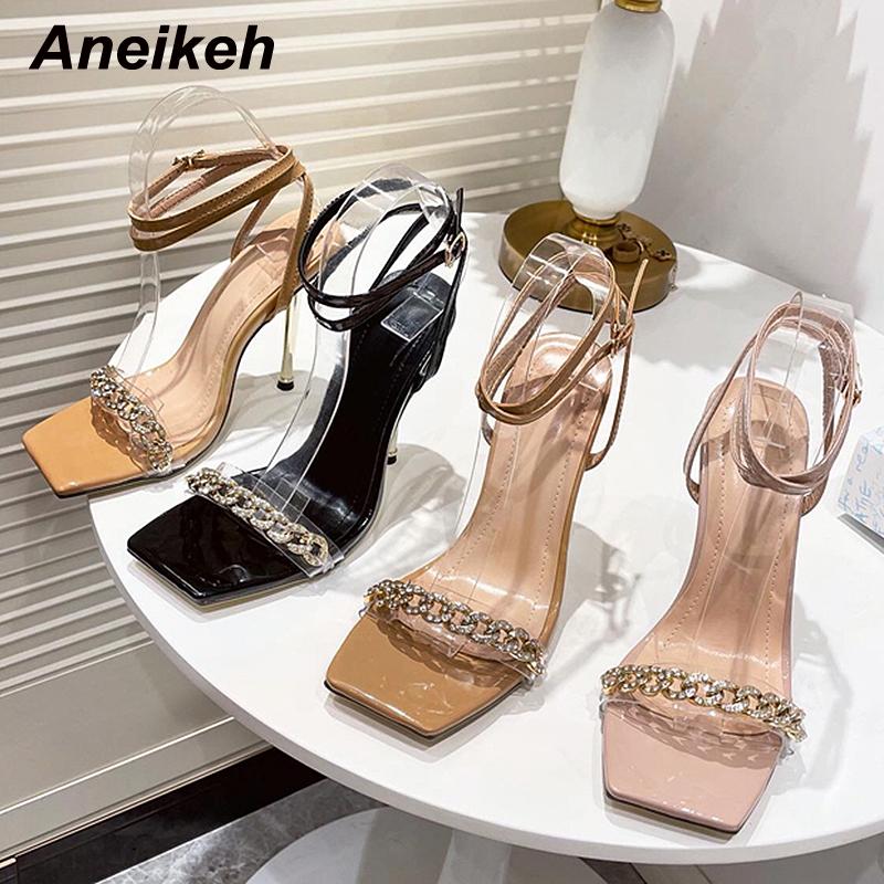 Dress Shoes Aneikeh 2022 Metal Decoration Sandalias De Las Mujeres Women Shoe Party Fashion Buckle Strap Squared Toe Thin Heels Size 35-41, Brown
Dress Shoes Aneikeh 2022 Metal Decoration Sandalias De Las Mujeres Women Shoe Party Fashion Buckle Strap Squared Toe Thin Heels Size 35-41, Brown