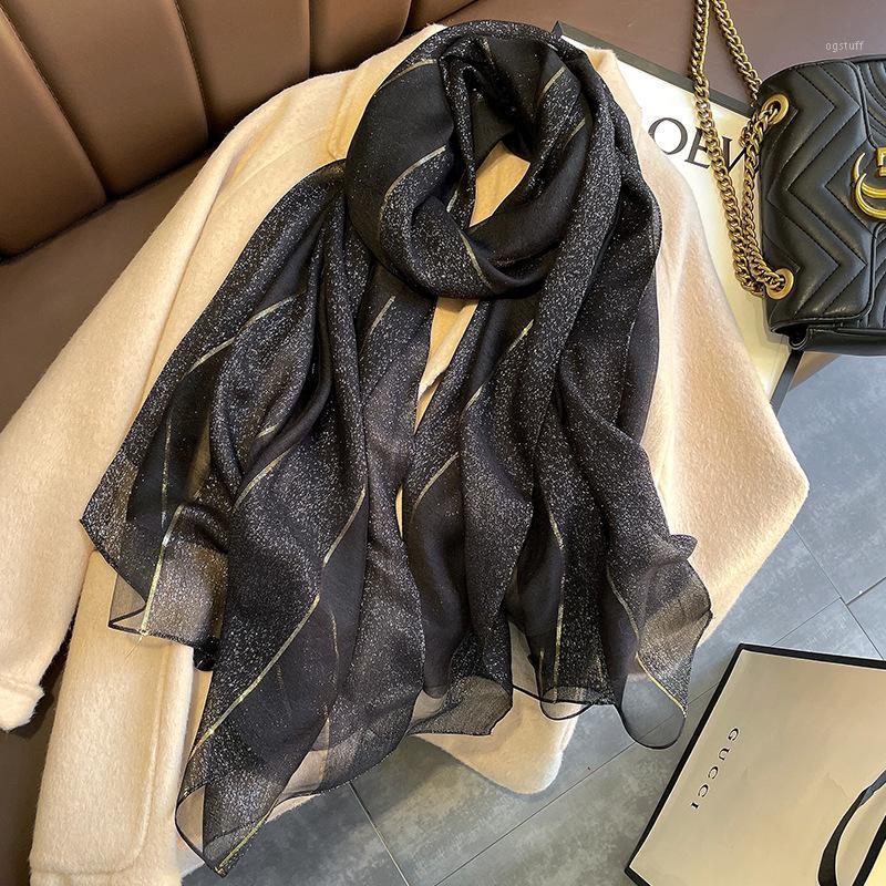 Scarves Women Scarf Summer Silk Lady Shawl Wrap Hijab Foulard Female Bandana Pashmina Golden Lines Headband, Blue;gray
Scarves Women Scarf Summer Silk Lady Shawl Wrap Hijab Foulard Female Bandana Pashmina Golden Lines Headband, Blue;gray
