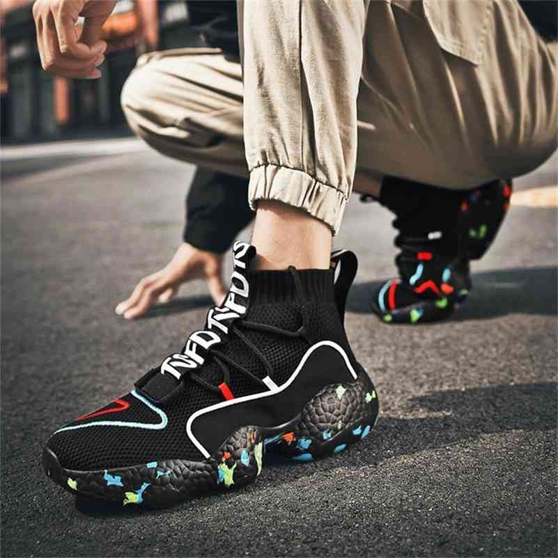 Men Sock Shoes Comfortable Fashion Breathable Sneakers Unisex Trainers Casual Outdoor Black And White High Top Platform Sneaker 201218, Red
Men Sock Shoes Comfortable Fashion Breathable Sneakers Unisex Trainers Casual Outdoor Black And White High Top Platform Sneaker 201218, Red