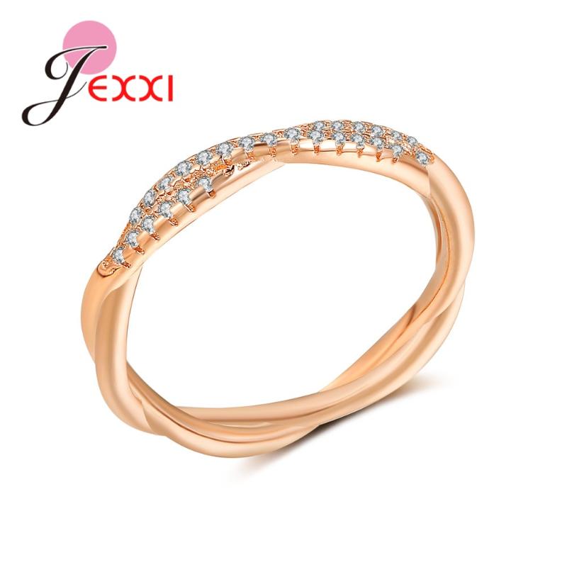Cluster Rings Twisted Design Sparkling CZ Cubic Zircon Stone Korean Rose Gold Color Statement Ring For Women Wedding Accessories
Cluster Rings Twisted Design Sparkling CZ Cubic Zircon Stone Korean Rose Gold Color Statement Ring For Women Wedding Accessories