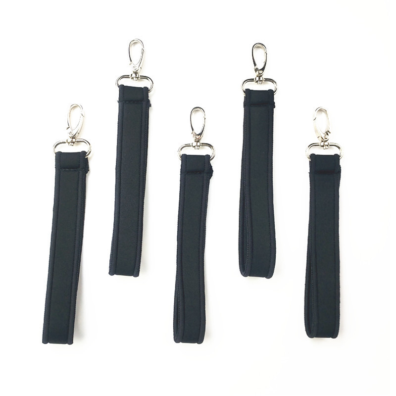 keychains neoprene keychain wrist strap fob with metal clips holder 20cm black loop organizer wristlet hubk jfm3, Silver
keychains neoprene keychain wrist strap fob with metal clips holder 20cm black loop organizer wristlet hubk jfm3, Silver