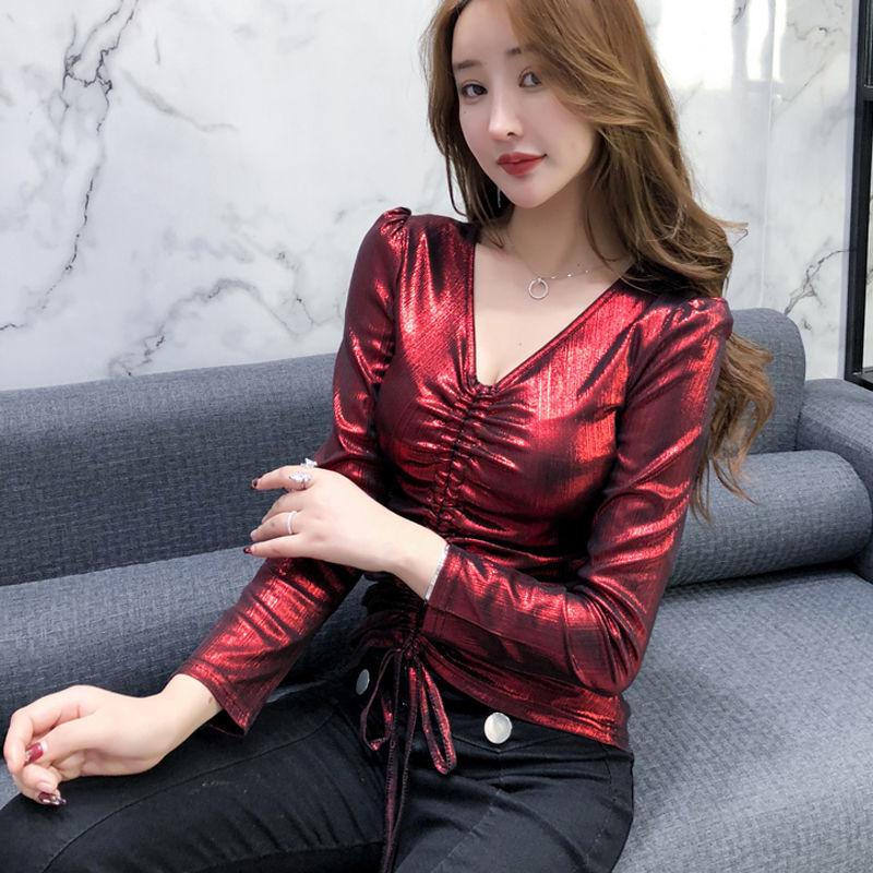 Women' Blouses & Shirts Women 2021 Autumn Winter Fashion Tops And Female Long Sleeve V Neck Shirt Drawstring Ladies Casual Blouse Top X301, Blue
Women' Blouses & Shirts Women 2021 Autumn Winter Fashion Tops And Female Long Sleeve V Neck Shirt Drawstring Ladies Casual Blouse Top X301, Blue