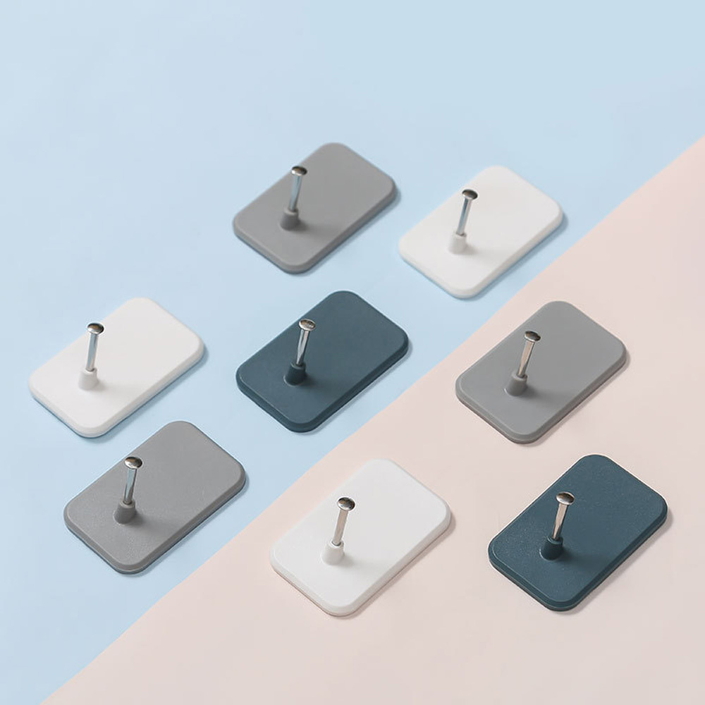 2pcs Hooks Wall Hook Rack Hanger Storage Holder Hanging Kitchen Bathroom Clothes Key Towel
