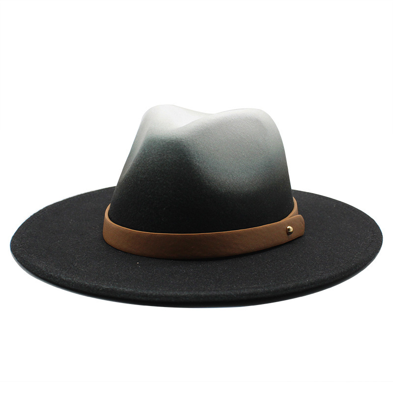 Berets Fedora hat band belt buckle fascinator felted hats men wide brim autumn winter Two-color gradient classic luxury women 9HWX, Brown
Berets Fedora hat band belt buckle fascinator felted hats men wide brim autumn winter Two-color gradient classic luxury women 9HWX, Brown