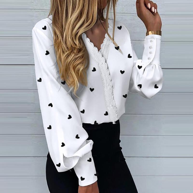 Women' Blouses & Shirts 2021 Autumn Casual Women Shirt Tops Fashion Elegant Heart Print Long Sleeve Ruffle Sweet, 02 pink
Women' Blouses & Shirts 2021 Autumn Casual Women Shirt Tops Fashion Elegant Heart Print Long Sleeve Ruffle Sweet, 02 pink