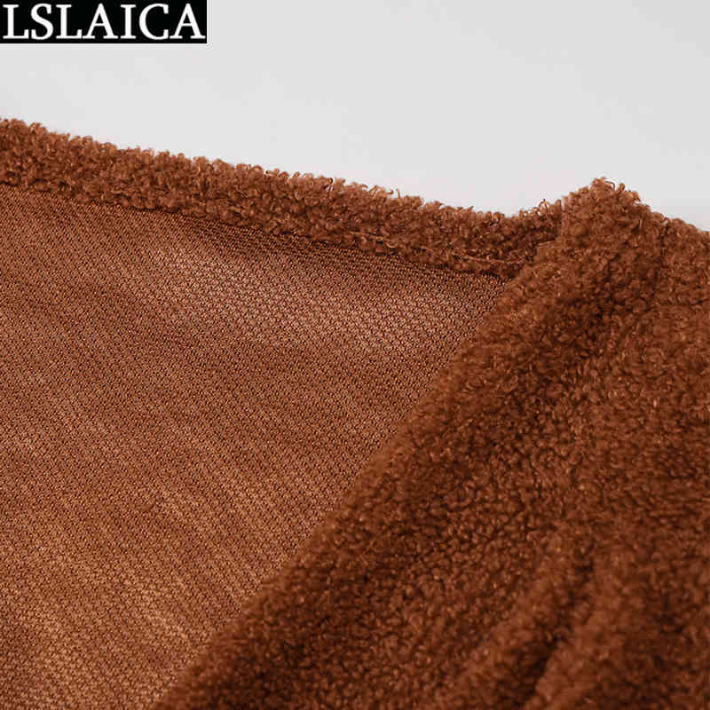 Style Trousers Deep V Top Lamb Cashmere 2 Piece Sets Elastic Waist Slim Pullover Casual Solid Color Roupas Femininas 210520