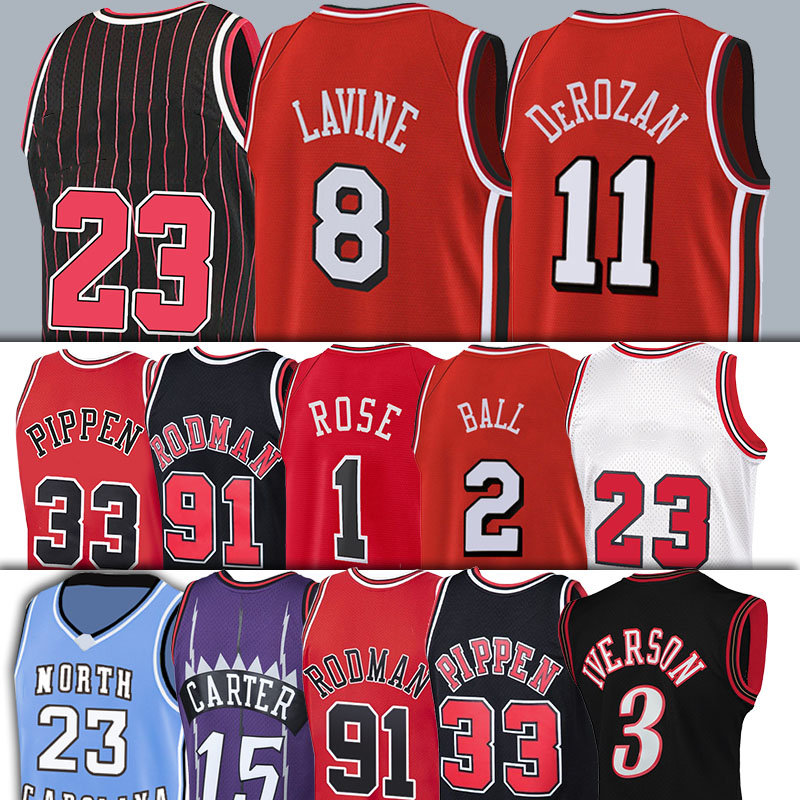 Carter Zach 8 LaVine Basketball Jerseys 91 Dennis 33 Scottie Rodman Pippen 1995 1996 Jerseys DeMar 11 DeRozan Lonzo 2 Ball Rose 1 Derrick Allen Iverson 15 Vince, Men(tiao wen)
Carter Zach 8 LaVine Basketball Jerseys 91 Dennis 33 Scottie Rodman Pippen 1995 1996 Jerseys DeMar 11 DeRozan Lonzo 2 Ball Rose 1 Derrick Allen Iverson 15 Vince, Men(tiao wen)