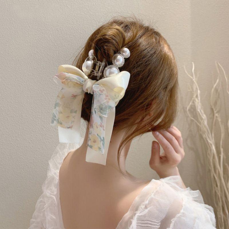 Hair Clips & Barrettes 2021 Bow Silk Scarf Ribbon Pearl Catch Clip Top Side Fashion High Anti-dropping Jewelry Wash Fa, Golden;silver
Hair Clips & Barrettes 2021 Bow Silk Scarf Ribbon Pearl Catch Clip Top Side Fashion High Anti-dropping Jewelry Wash Fa, Golden;silver
