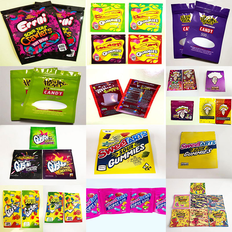 2021s packaging mylar bag 500mg Errlli Sour terp Crawlers Bags 600mg Gummy Edibles hashtag honey Smell proof Cookies california trrlli troll
2021s packaging mylar bag 500mg Errlli Sour terp Crawlers Bags 600mg Gummy Edibles hashtag honey Smell proof Cookies california trrlli troll