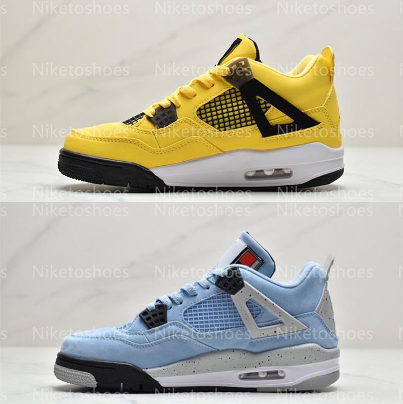 4 Lightnings Mens Sports Sneakers Yellow 4s University Blue Tech Grey White Black Basketball shoe, Color 02
4 Lightnings Mens Sports Sneakers Yellow 4s University Blue Tech Grey White Black Basketball shoe, Color 02
