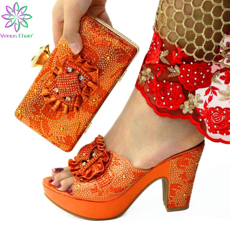 Orange Color African Shoe And Bag Set Matching Italian Nigerian Shoes Italy High Heels Women Wedding Dress, Purple
Orange Color African Shoe And Bag Set Matching Italian Nigerian Shoes Italy High Heels Women Wedding Dress, Purple