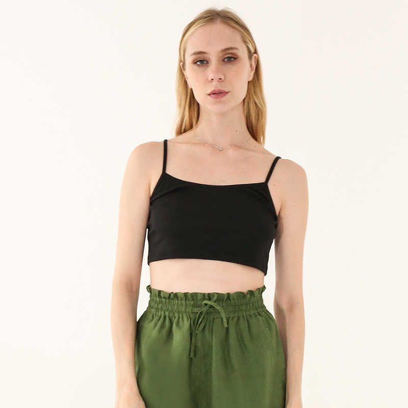 Ribbed Knitted Women Summer Tank Top Solid Spaghetti Straps Sleeveless Female Clothing W809 210526, Black
Ribbed Knitted Women Summer Tank Top Solid Spaghetti Straps Sleeveless Female Clothing W809 210526, Black