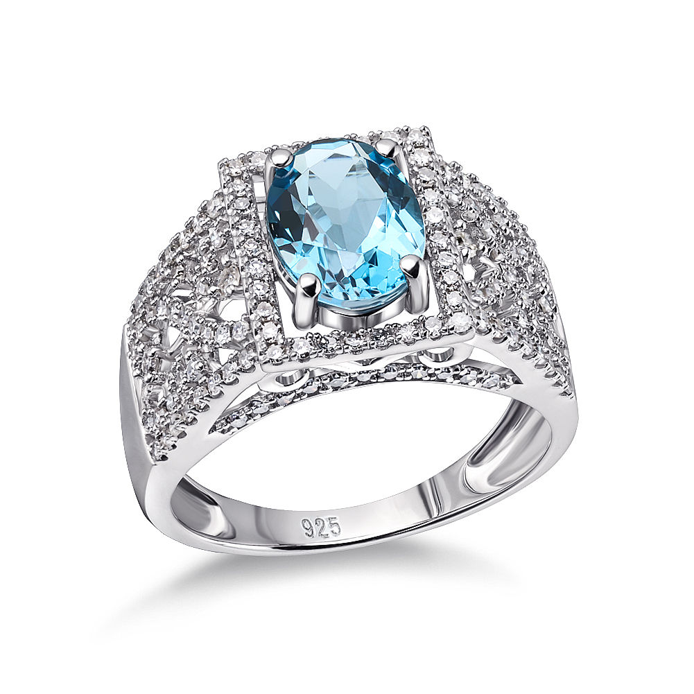 Natural Blue Topaz Gemstone Dainty Women Jewelry 925 Sterling Silver bling Diamond Ring
Natural Blue Topaz Gemstone Dainty Women Jewelry 925 Sterling Silver bling Diamond Ring
