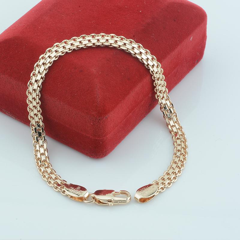 Link, Chain FJ 6mm 18cm 21cm 55cm Women Mens 585 Gold Jewelry Color Link Weaving Chains Cuff Bracelets (NO RED BOX)
Link, Chain FJ 6mm 18cm 21cm 55cm Women Mens 585 Gold Jewelry Color Link Weaving Chains Cuff Bracelets (NO RED BOX)