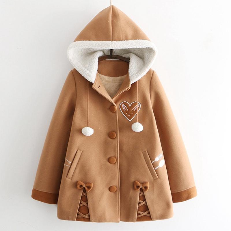 Women's Trench Coats Kawaii Soft Girls Wool Blend Jacket Women Winter Coat Fleece Warm Thick College Teens Lolita Cute Brown Hooded Ou, Tan;black
Women's Trench Coats Kawaii Soft Girls Wool Blend Jacket Women Winter Coat Fleece Warm Thick College Teens Lolita Cute Brown Hooded Ou, Tan;black