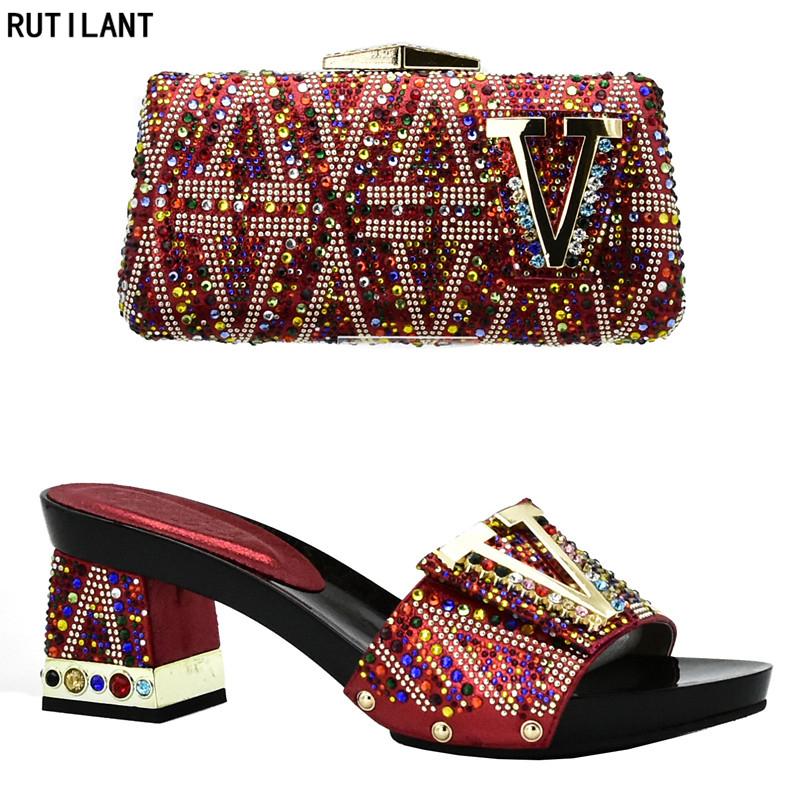 Ladies Italian Shoes And Bag Set Decorated With Rhinestone Women Nigerian Wedding Dress, Black
Ladies Italian Shoes And Bag Set Decorated With Rhinestone Women Nigerian Wedding Dress, Black