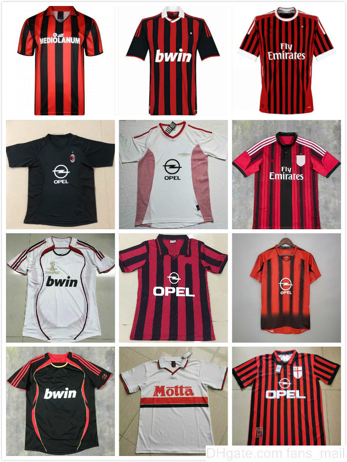Retro shirts home 96 97 99 Gullit SOCCER JERSEY 02 03 04 05 Maldini Van Basten football RONALDO KAKA Inzaghi AC 06 07 MILAN 09 10 Rivaldo
Retro shirts home 96 97 99 Gullit SOCCER JERSEY 02 03 04 05 Maldini Van Basten football RONALDO KAKA Inzaghi AC 06 07 MILAN 09 10 Rivaldo