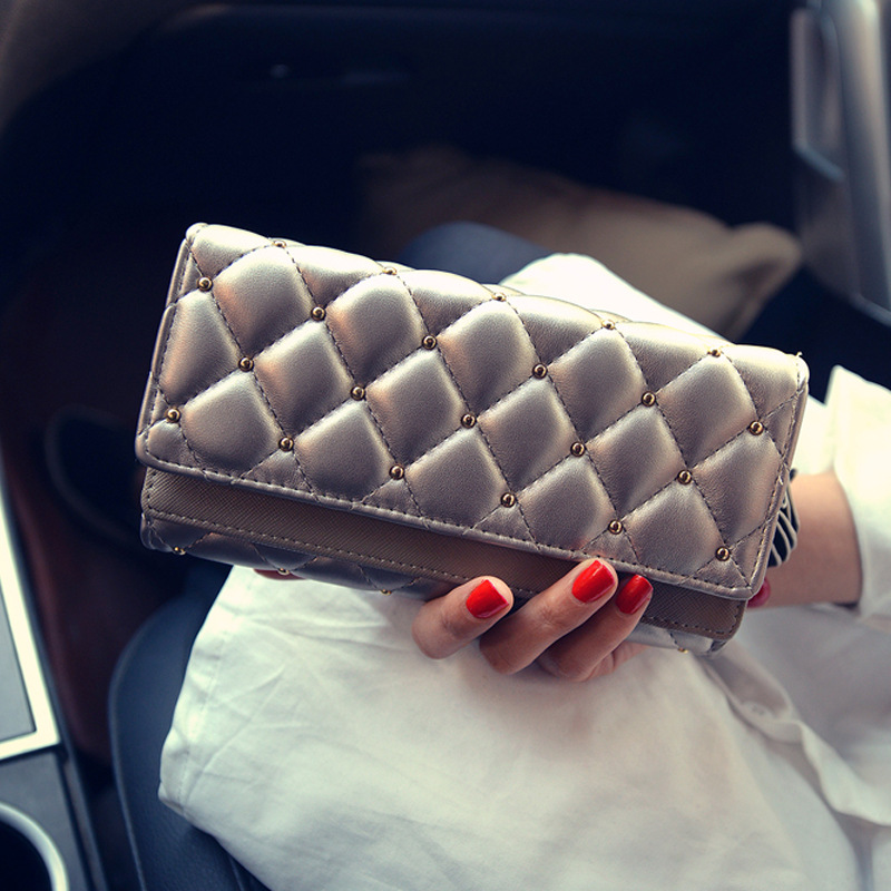 Petite version de la capacité coréenne Version Zipper Style Corée Version coréenne Tri-Folf 2020 Nouveau Portefeuille de parfum Large Étranger Lo