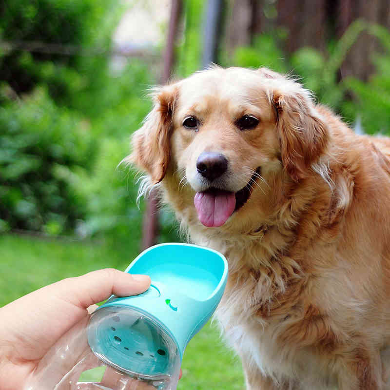 Pet Water Bottle Dog Cat Portable Travel Cups Outdoor Feeder Water Drinking Bowl 350/550ML Small Large Dogs Pet Products