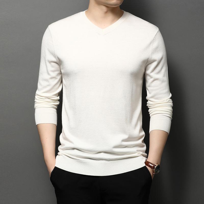 men's sweaters v-neck solid color long-sleeved men 2021 autumn and winter sweater male fashion bottoming shirt zde1816, White;black
men's sweaters v-neck solid color long-sleeved men 2021 autumn and winter sweater male fashion bottoming shirt zde1816, White;black