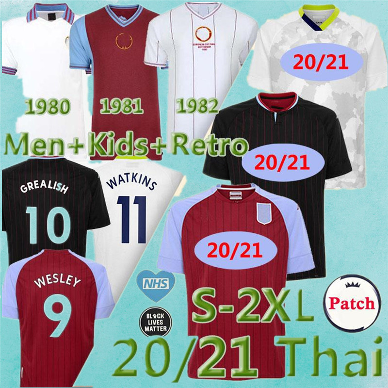 1980 81 1982 Villa Retro soccer jerseys Classic Vintage 2021 Grealish Aston football jersey Wesley McGinn Barkley Watkins Men+Kids Kits, 30
1980 81 1982 Villa Retro soccer jerseys Classic Vintage 2021 Grealish Aston football jersey Wesley McGinn Barkley Watkins Men+Kids Kits, 30
