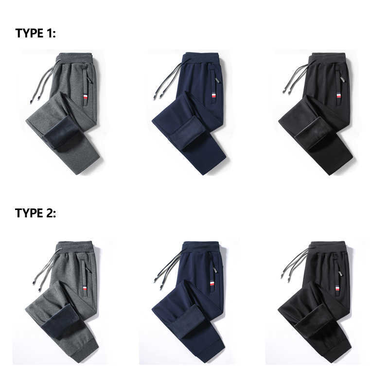 Winter Warm Pants Men Cotton Fitness Sportswear Tracksuit Bottoms Skinny Sweatpants Trousers Track Mens Joggers M-8XL K340 210818