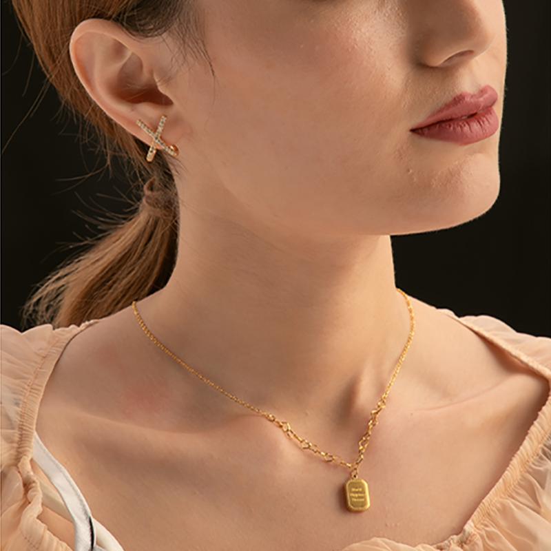 Pendant Necklaces The Stylish Square Chain Necklace Stainless Steel Minimalism Collier Jewelry For Women Gift
Pendant Necklaces The Stylish Square Chain Necklace Stainless Steel Minimalism Collier Jewelry For Women Gift