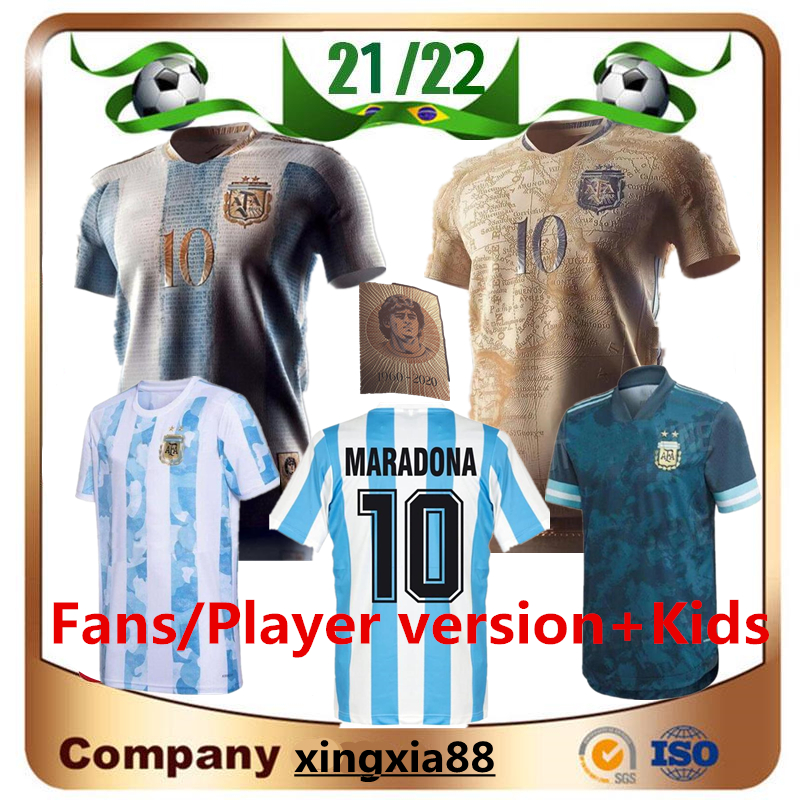 Argentina Commemorative Edition 2022 men+kids kit soccer jersey Retro 1986 21 22 Maillots de foot Maradona special badge Messi football shirt uniform Messi, 20/21 home player version
Argentina Commemorative Edition 2022 men+kids kit soccer jersey Retro 1986 21 22 Maillots de foot Maradona special badge Messi football shirt uniform Messi, 20/21 home player version
