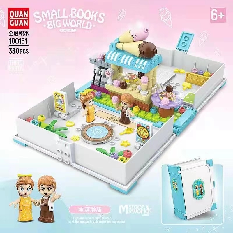 Full crown 100161 ice cream shop Bookstore Book compatible LEGO assembled building block girls' toys
Full crown 100161 ice cream shop Bookstore Book compatible LEGO assembled building block girls' toys