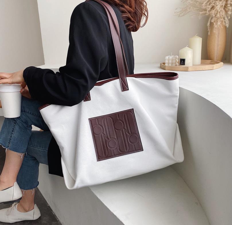 Cross Body Large Capacity Canvas Bag Women Fashion Hit Color Shoulder Bags Art, Brown
Cross Body Large Capacity Canvas Bag Women Fashion Hit Color Shoulder Bags Art, Brown